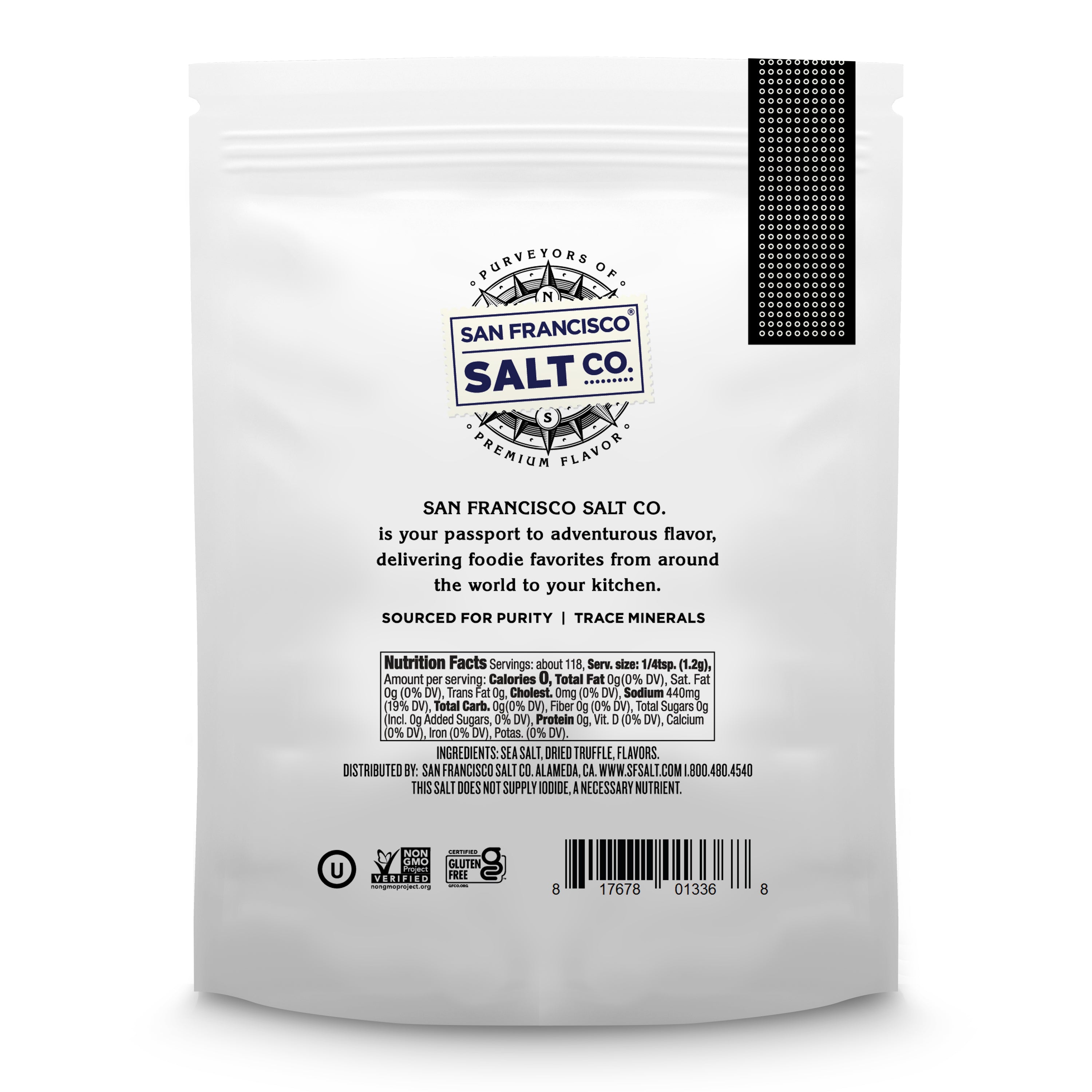 Black Truffle 5oz Bag - San Francisco Salt Company