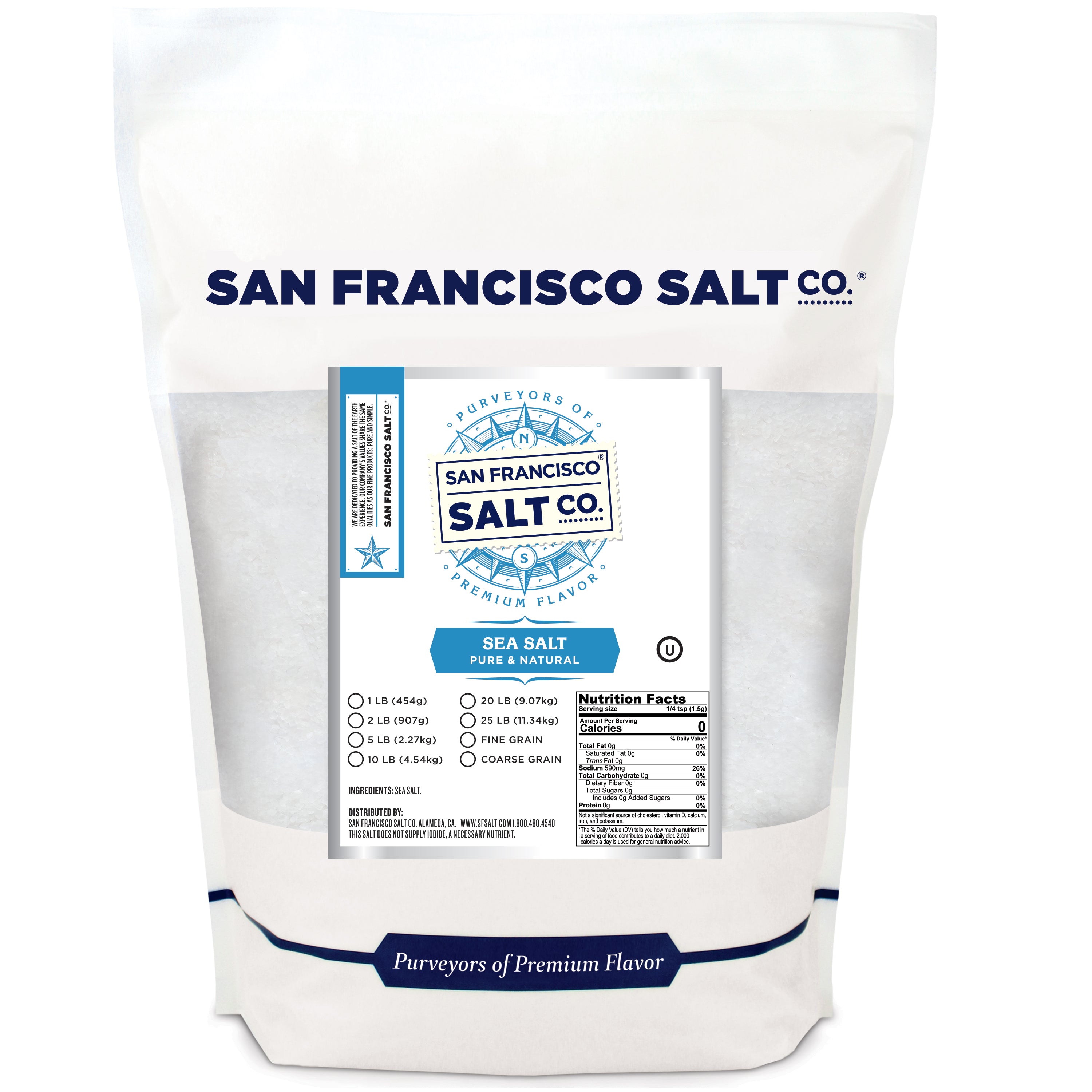 Sea Salt - Pure & Natural - San Francisco Salt Company