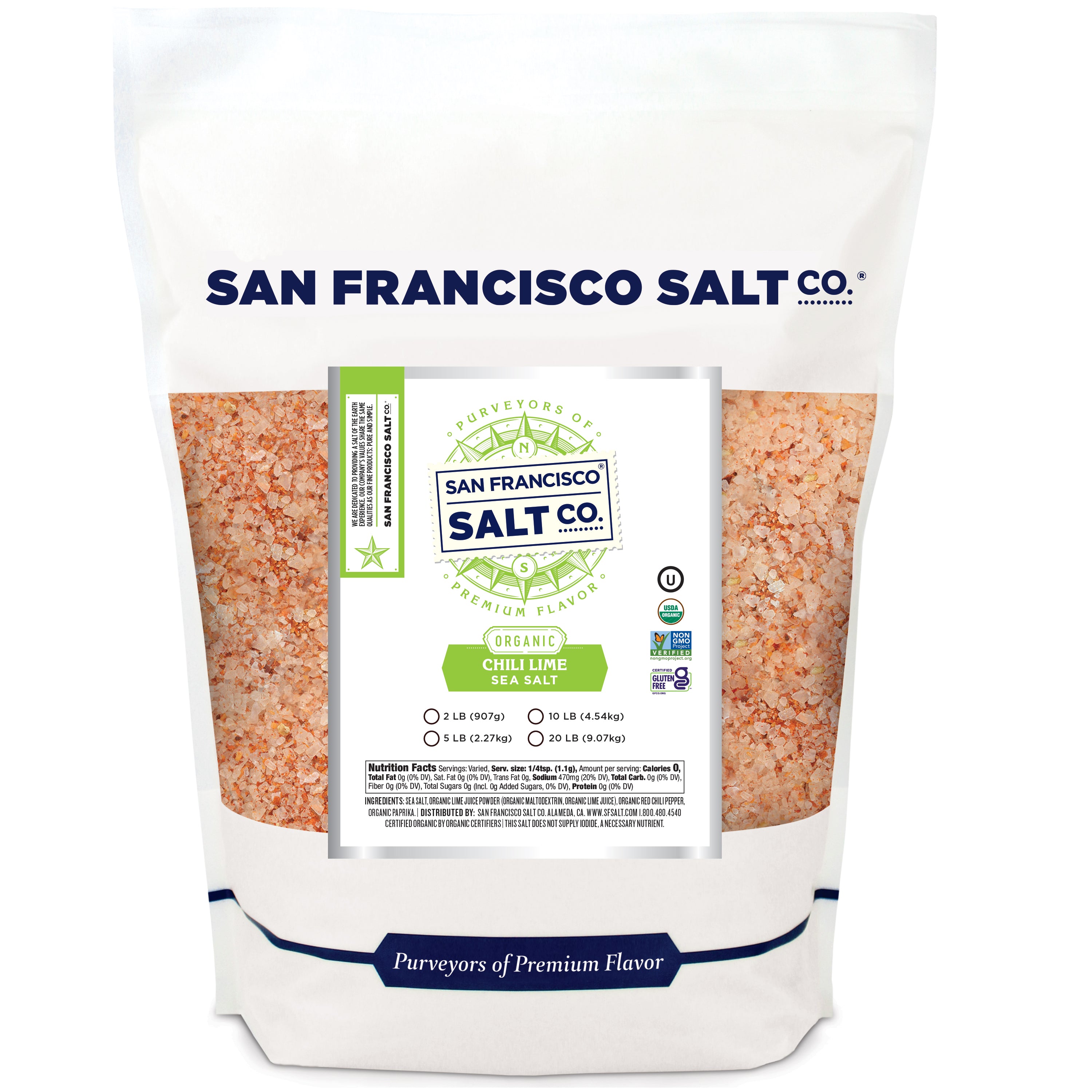 Organic Chili Lime Salt - San Francisco Salt Company