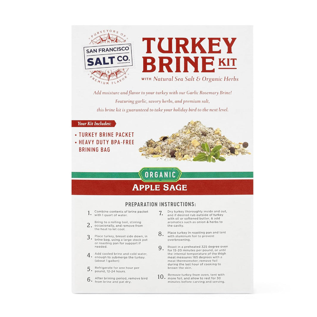 Organic Turkey Brine Kit - Apple Sage
