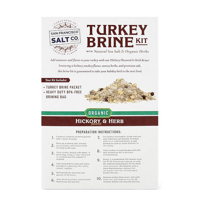 Organic Turkey Brine Kit - Hickory & Herb