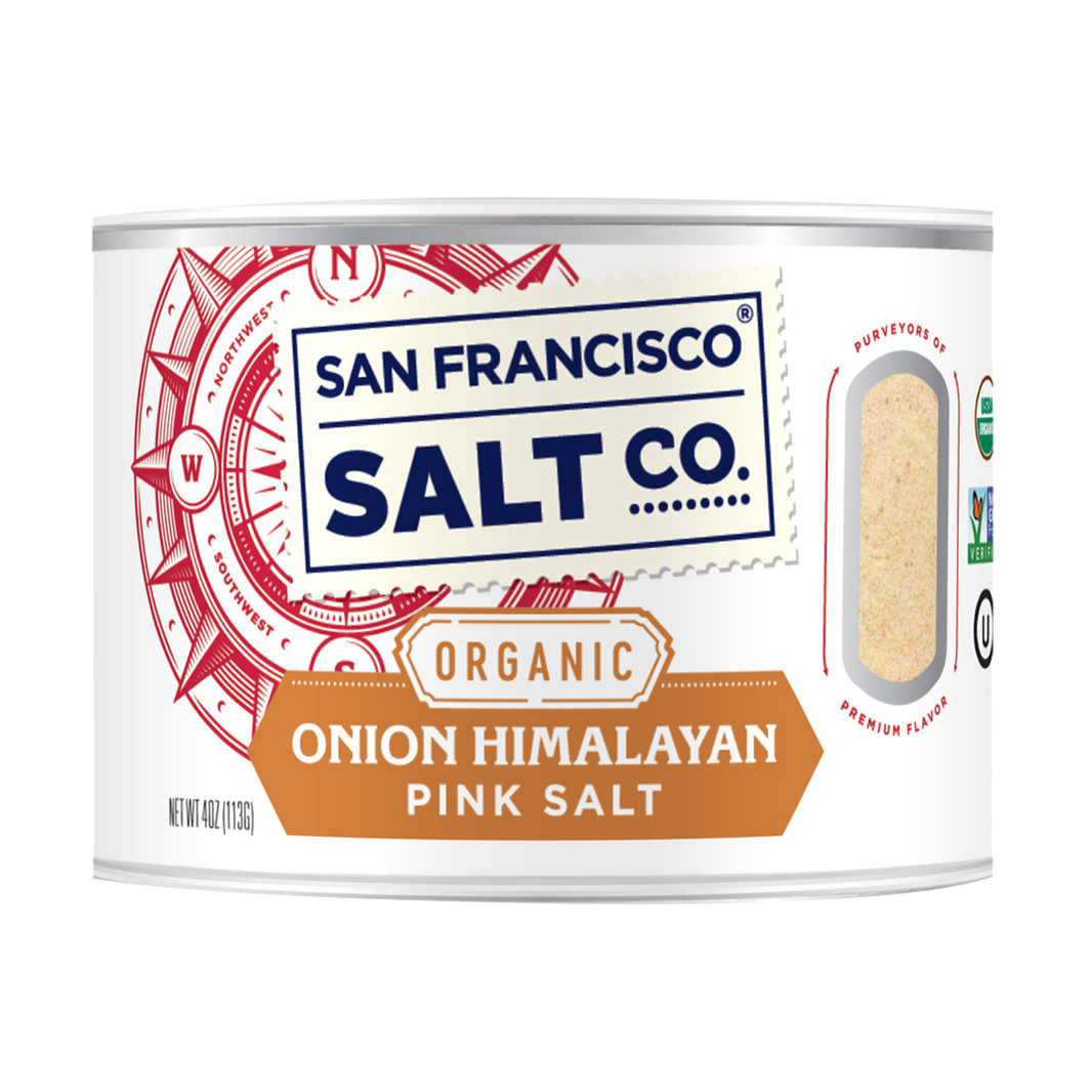 Organic Onion Himalayan Salt 4 oz Stackable