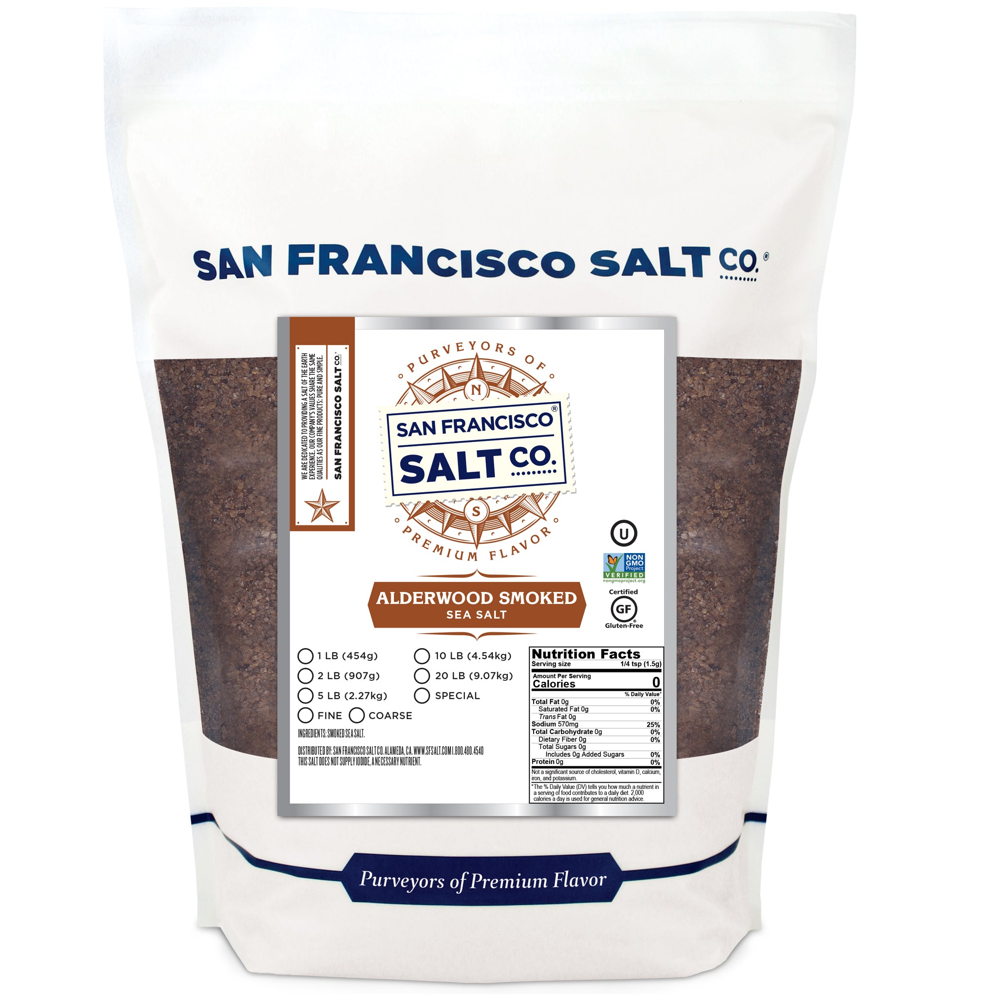 Smoked Alderwood Salt - San Francisco Salt Company