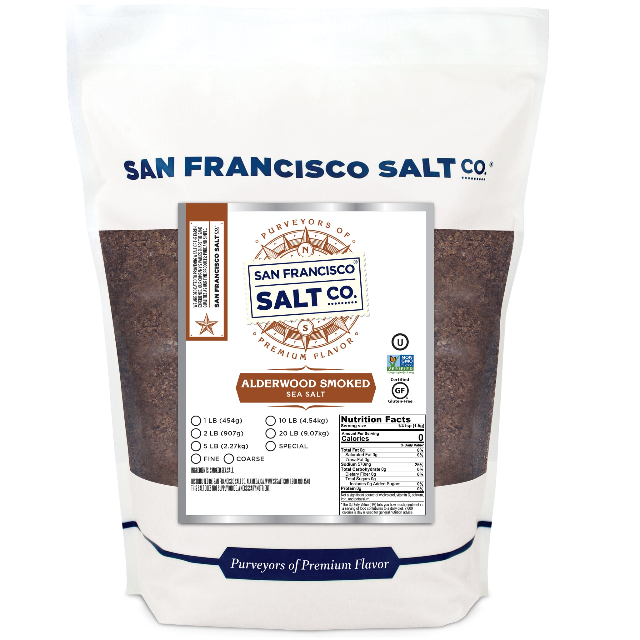 Smoked Alderwood Salt - San Francisco Salt Company