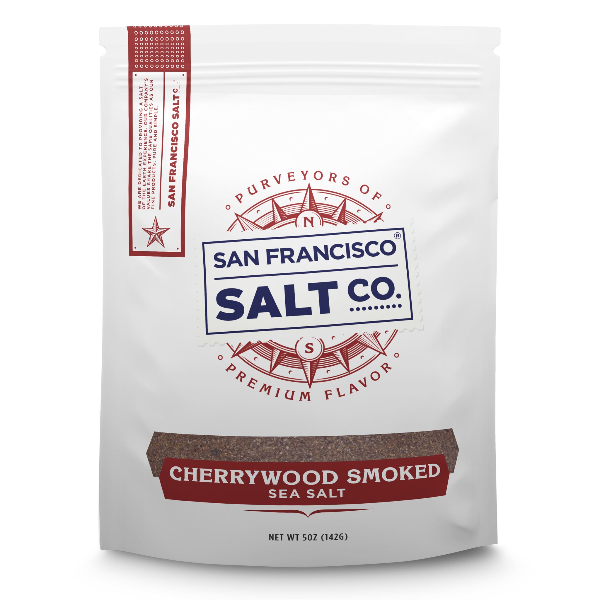Cherrywood Smoked Salt 5oz Bag - Fine Grain - San Francisco Salt Company