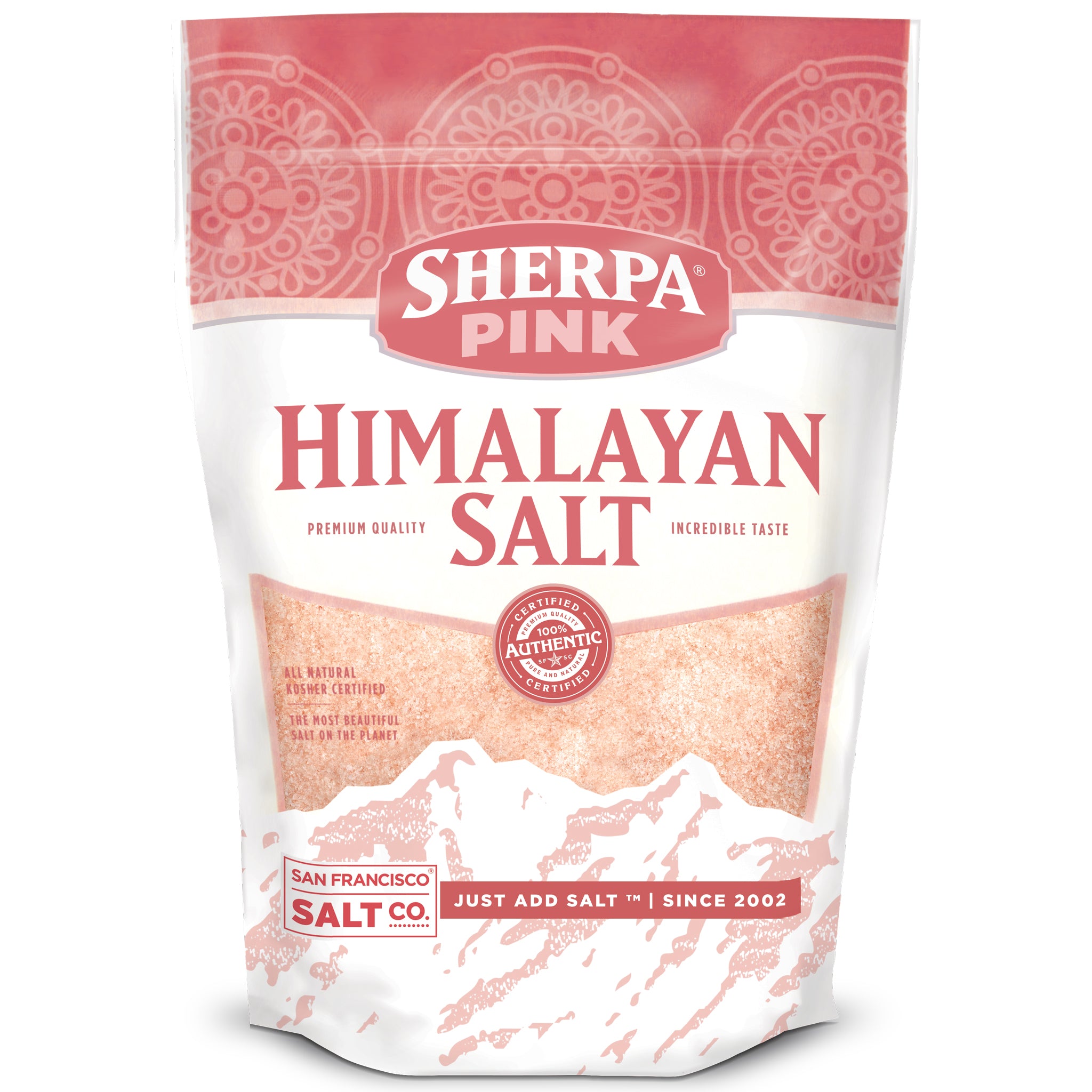 Sherpa Pink Himalayan Salt Bulk 25 lb