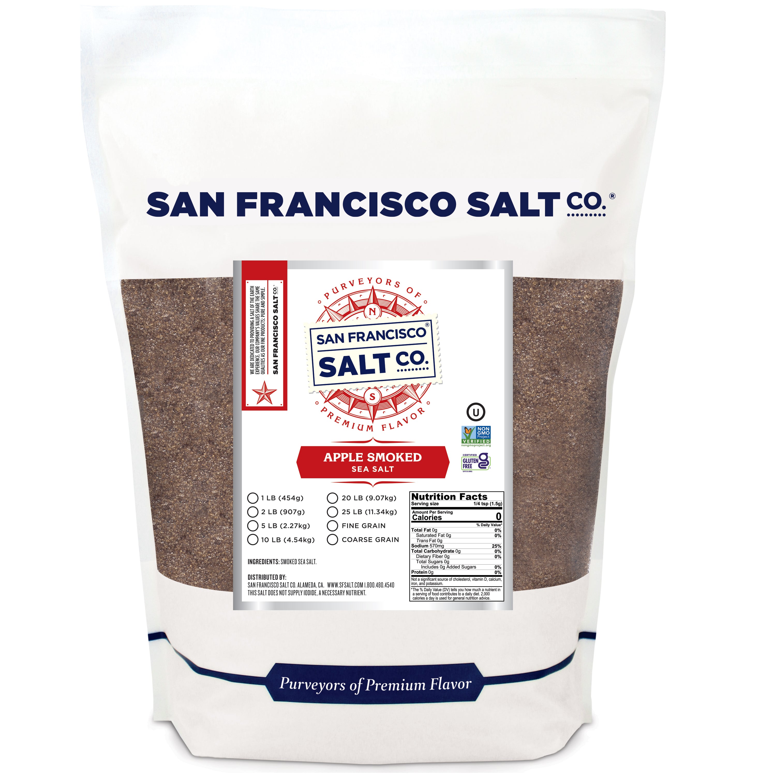 Smoked Applewood Salt - San Francisco Salt Company