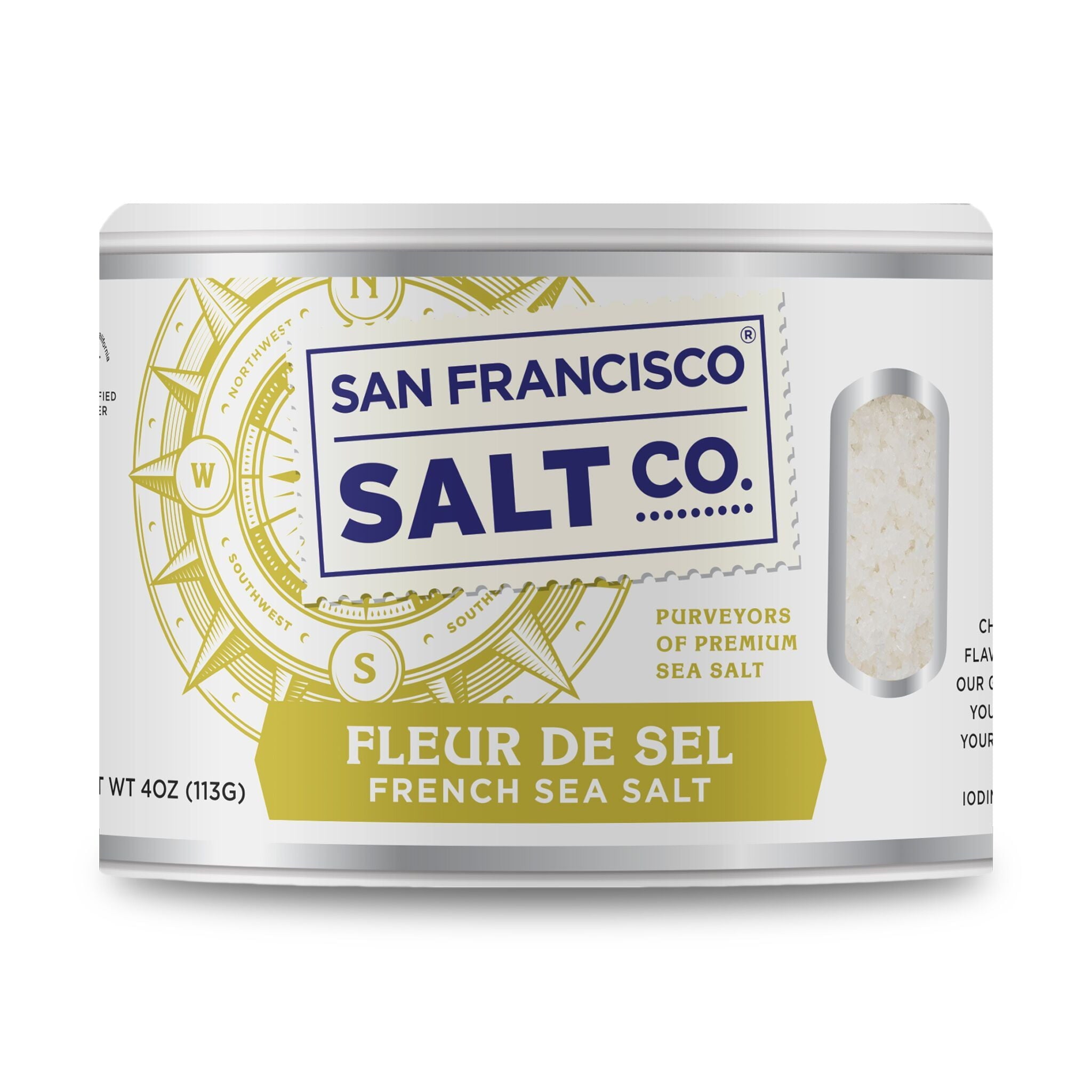 Fleur de Sel 4 oz. Stackable - San Francisco Salt Company